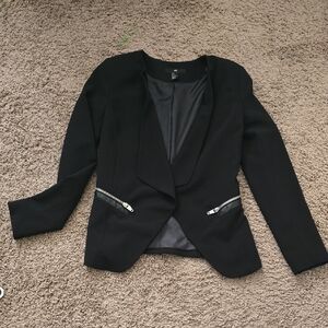 H&M Black Blazer with Silver Accents
